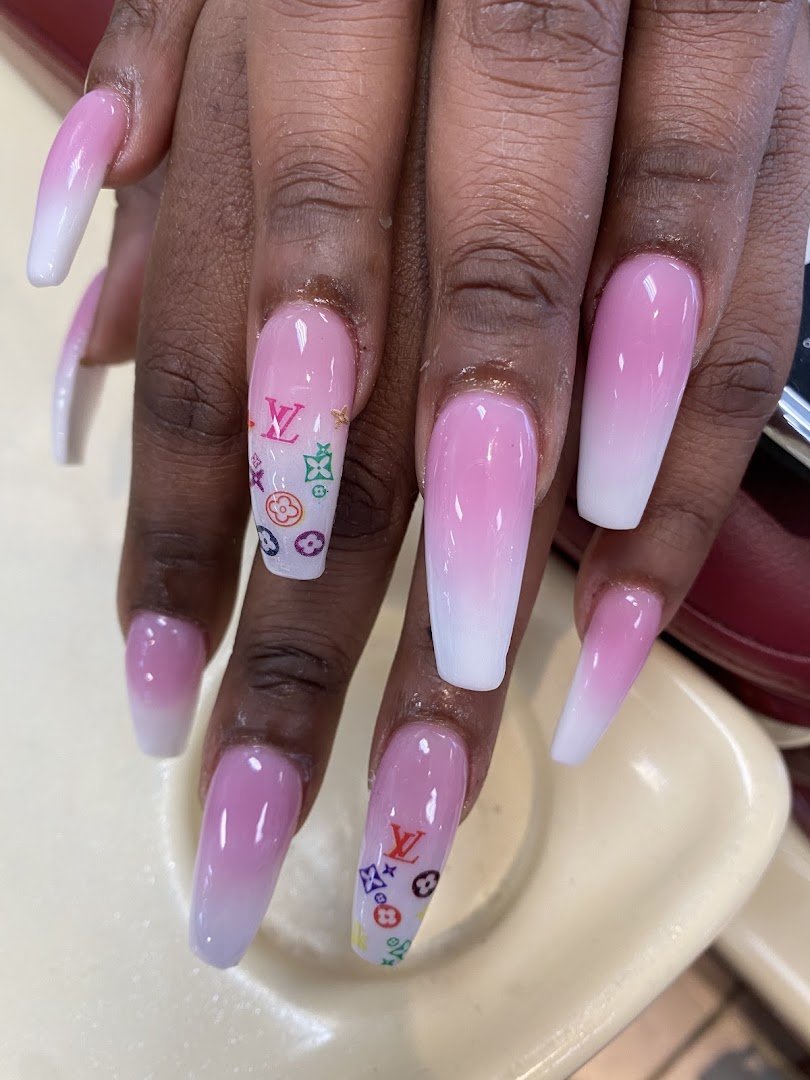 Bright salon interior with nail services